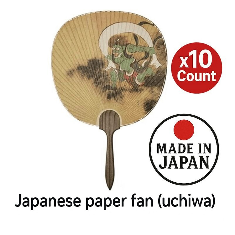 日本纸扇风神 10 片