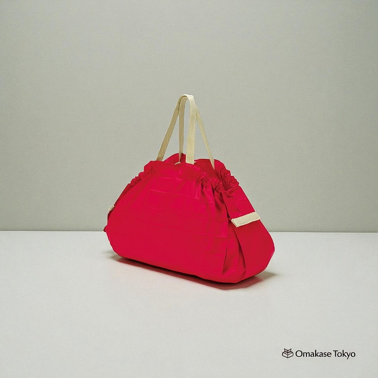 Shupatto Foldable Eco Bag M Size (Red Stripe) 130 g