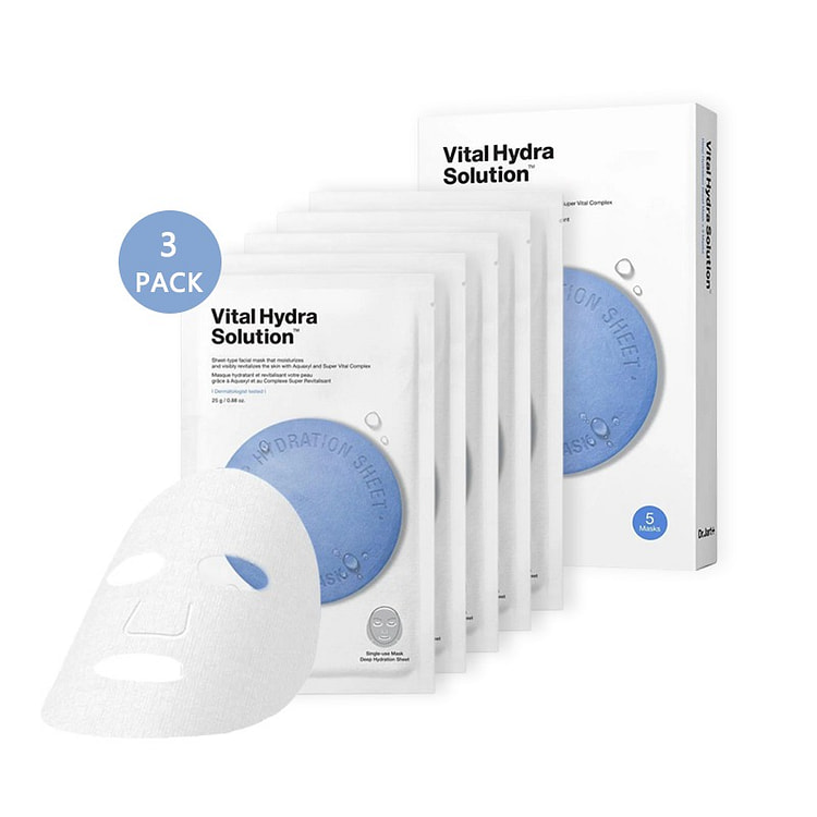 Dr.Jart Vital Hydra Solution Face Mask 15 Sheets 3 pack