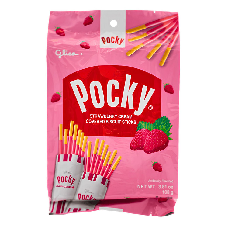[Glico] Pocky Strawberry Cream - 9PK/3.81oz 1 each
