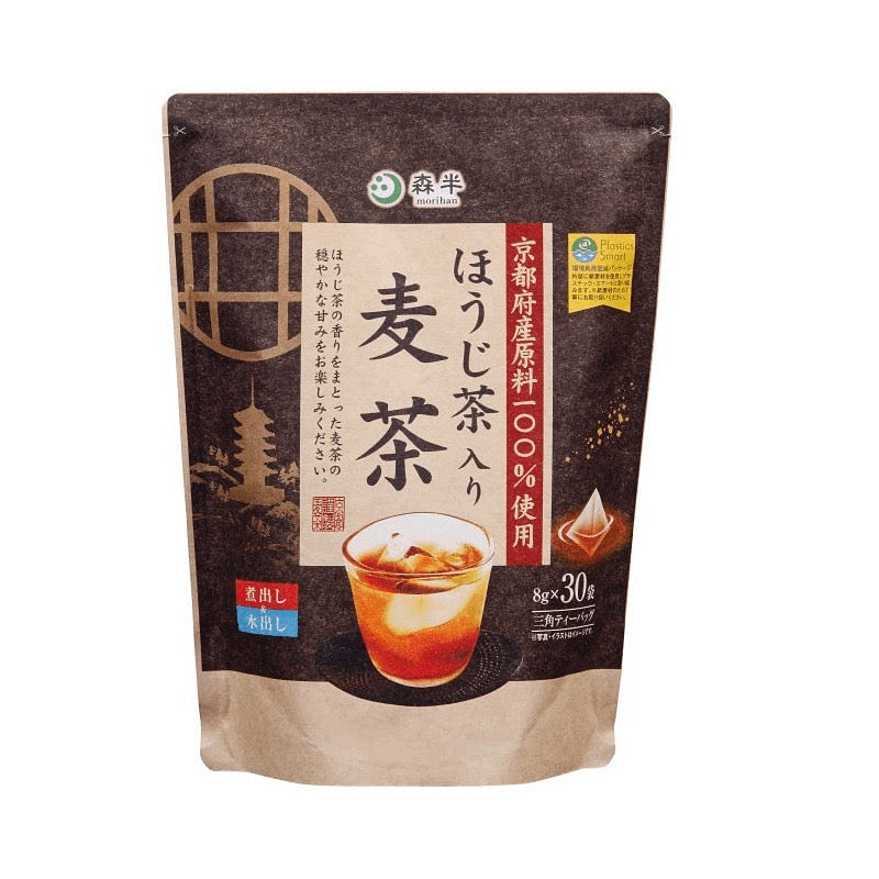 Morihan Hojicha Blend Barley Tea 8g x 30 Tea Bags 1 each