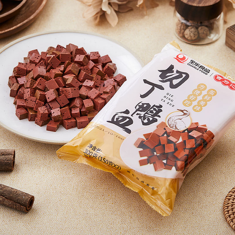 diced duck blood fresh 300g * 1 box