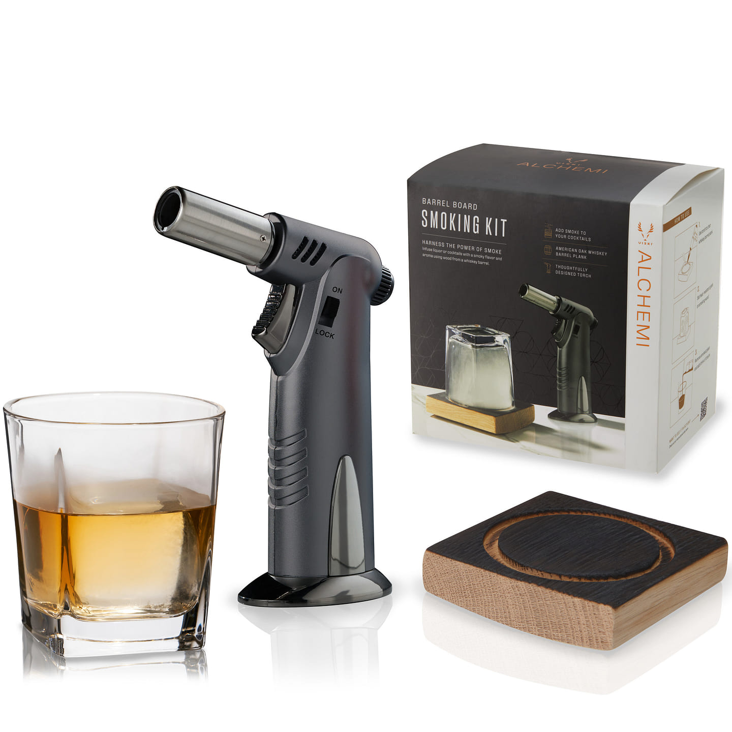 Alchemi Barrel Board Smoking Kit by Viski 1 each