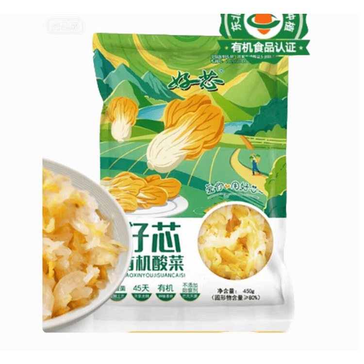 好芯  乳酸菌有机酸菜丝   450g*2袋 900 克