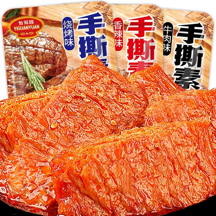 怡冠园解饿 豆干手撕素肉辣条黑椒味28g*5 140 克