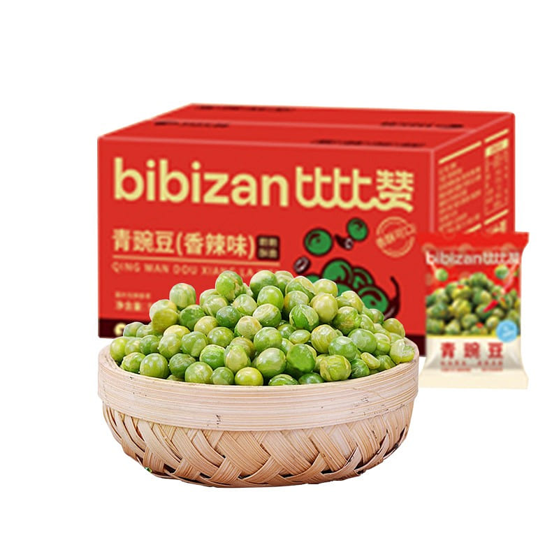 Spicy Flavor Green Peas Snack 50 Packs/500g Dormitory Pack 500 g