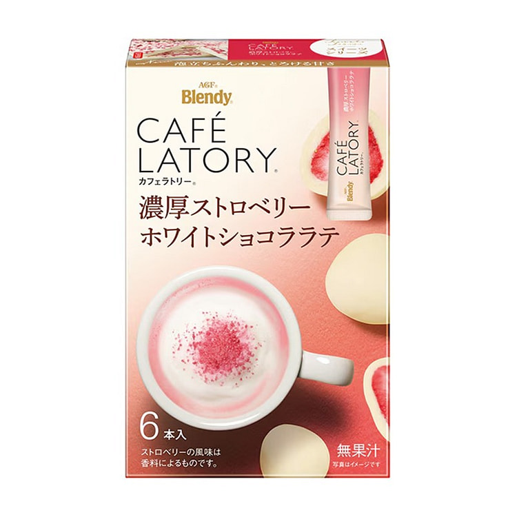 AGF 浓郁草莓白巧克力拿铁 6袋