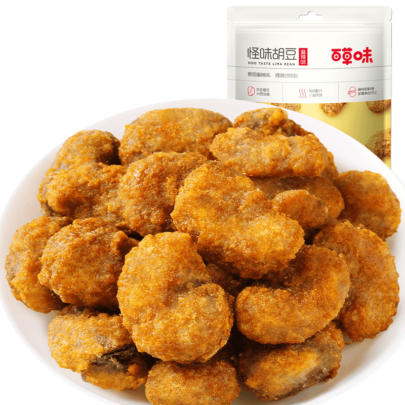 百草味怪味胡豆100g 蚕豆兰花豆即食小吃零食 100 克