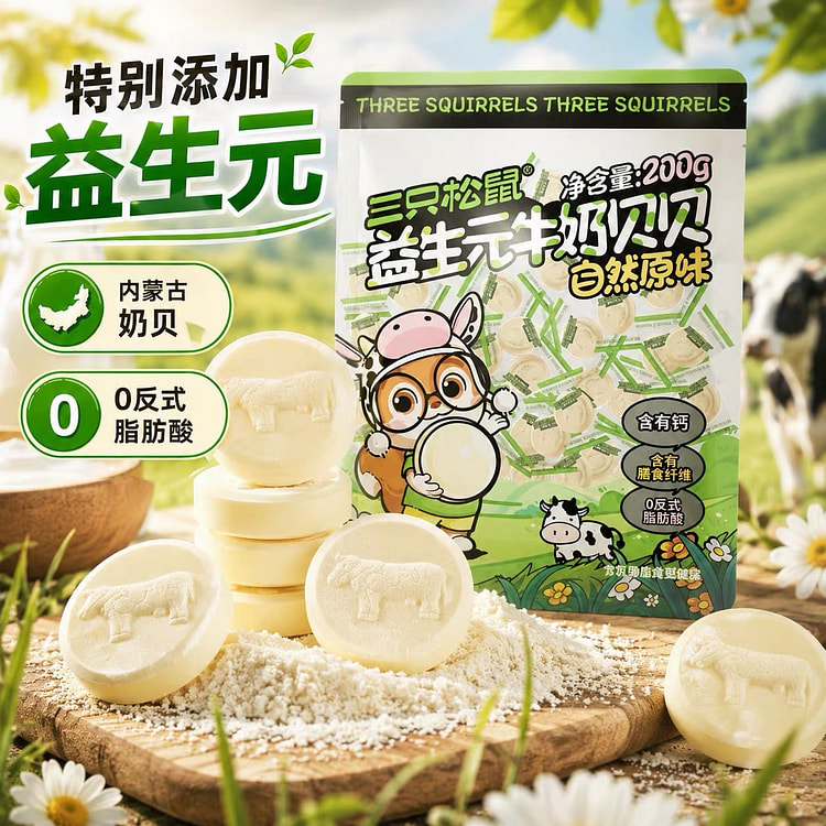 Prebiotic milk tablets 200 g