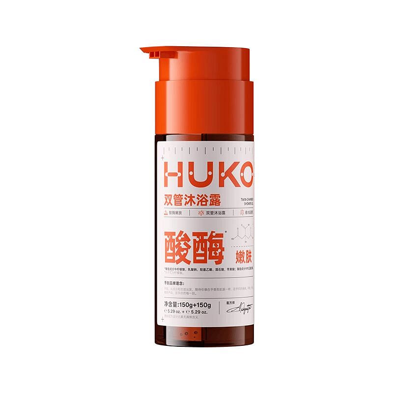 HUKO Dual-Enzyme Body Wash 300 g