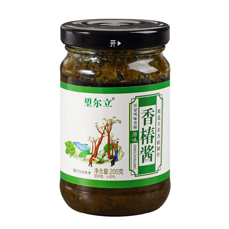 山东特产望尔立原味香椿酱 200g 瓶装 1 瓶