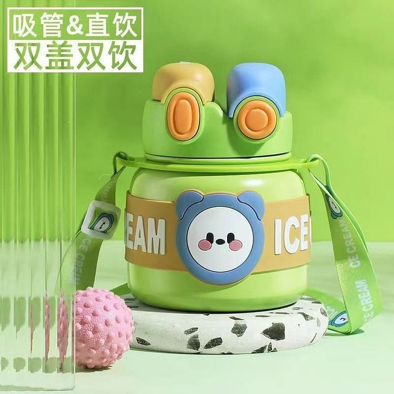 [Green 800ML]Thermal insulation cup for girls 1 each