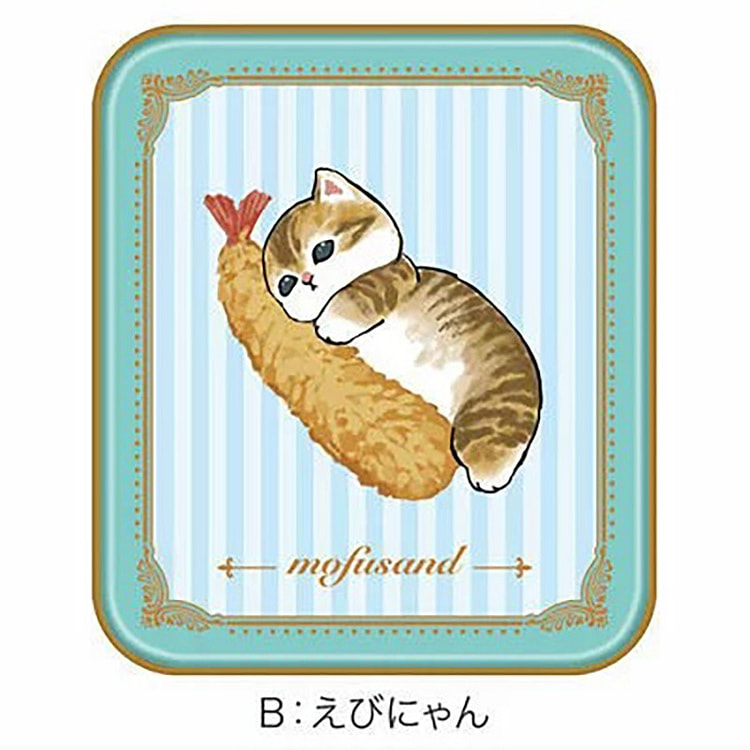 Mofusand Character Tab Green Tin Shrimp Cat 2 pcs