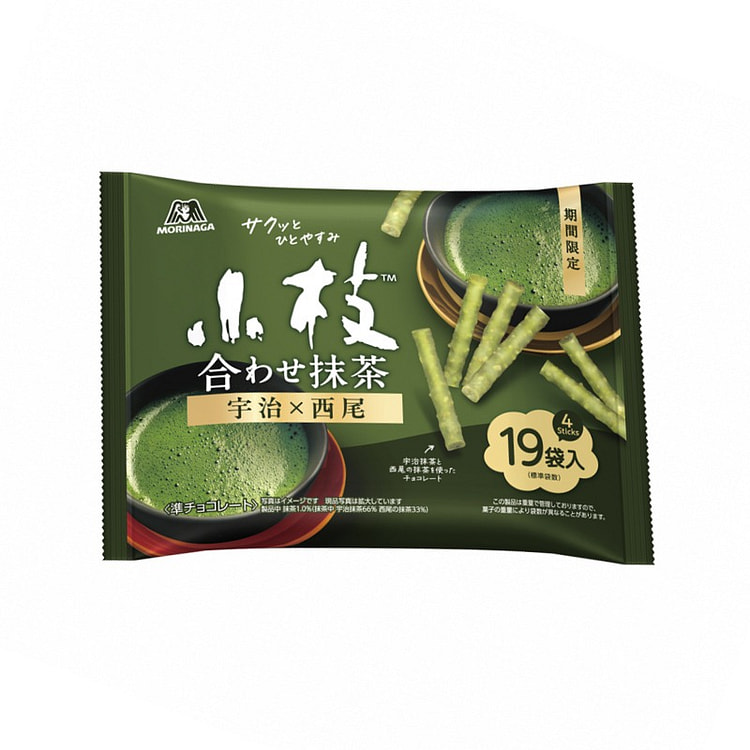森永制果 巧克力棒 双拼抹茶味 100g 1 份
