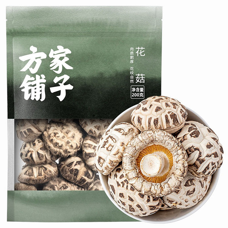 方家铺子 花菇 香菇干货1袋 200 克