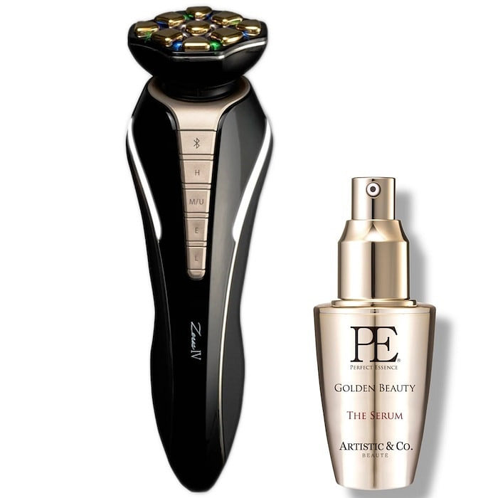 Zeus 4 Facial Tech Tool Sparkling Black Gold 1 count
