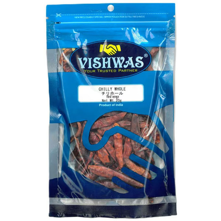 Vishwas Whole Chili Peppers 20g 1 each