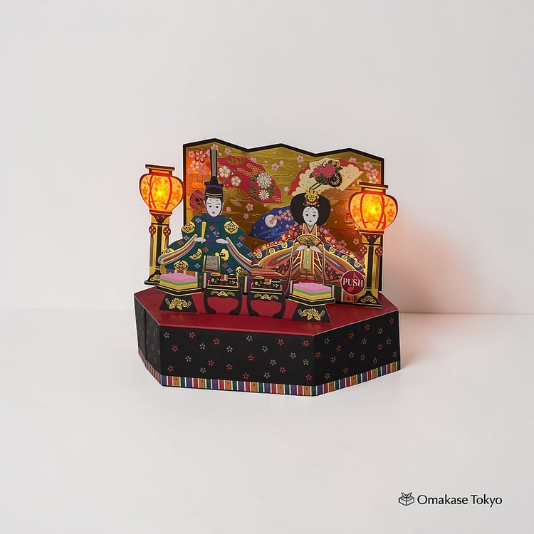 Sanrio Hinamatsuri Message Card-Light & Melody 136 g