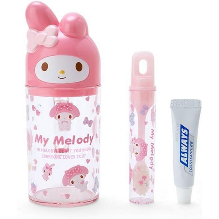 Sanrio 美乐蒂牙刷牙膏杯组（大脸款） 1套
