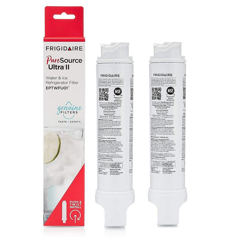 2-Pack Frigidaire EPTWFU01 PureSource Ultra II Water and Ice Refrigerator Filter 0.92 lb