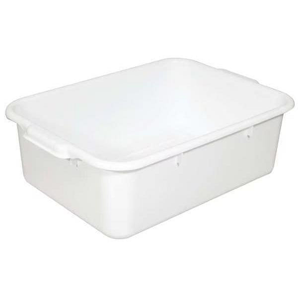Bus Tub, 20.5 in L, White 2 lb