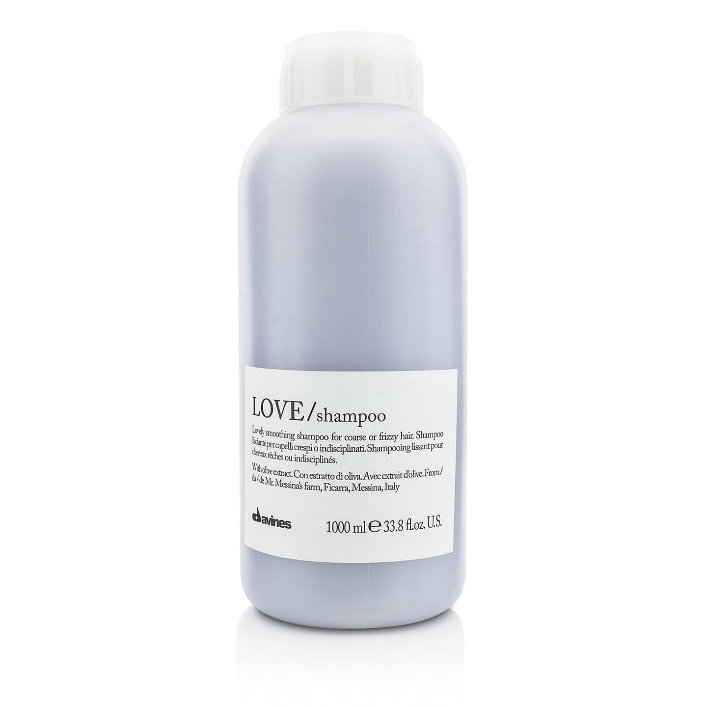 Davines Love Shampoo (Lovely Smoothing Shampoo For Coarse or Frizzy Hair) 1000ml/33.8oz 1000 ml