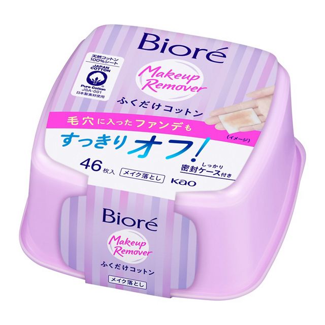 KAO Biore Wipe Cotton 46pcs 1 each