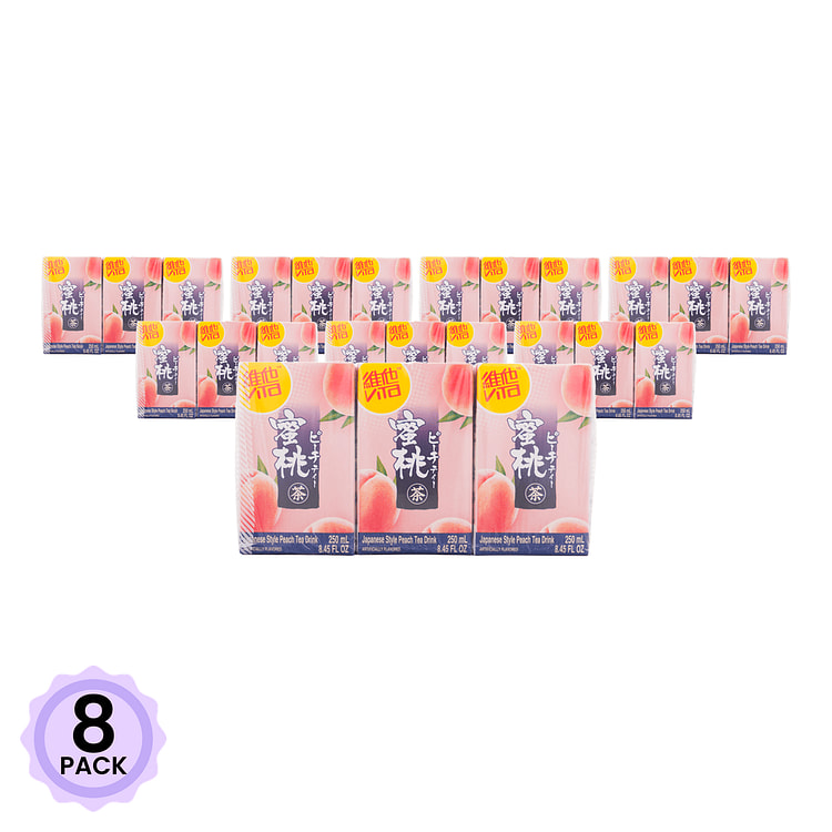 维他 日式蜜桃茶 250ml*6 250 毫升*6 盒*8 包