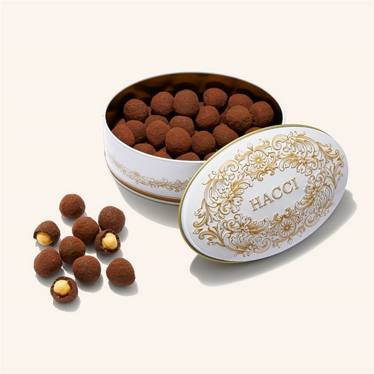 HACCI Hazelnut Chocolate in a Tin 90g