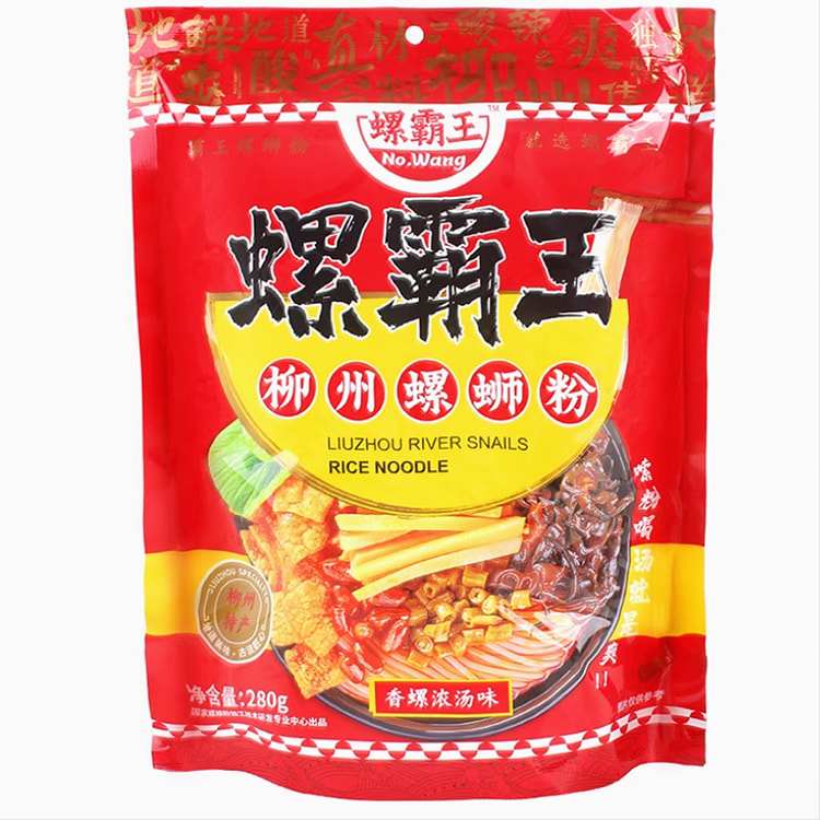 螺霸王螺蛳粉280g袋装广西正宗柳州螺蛳粉特产速食螺丝粉网红米粉 (min 3)