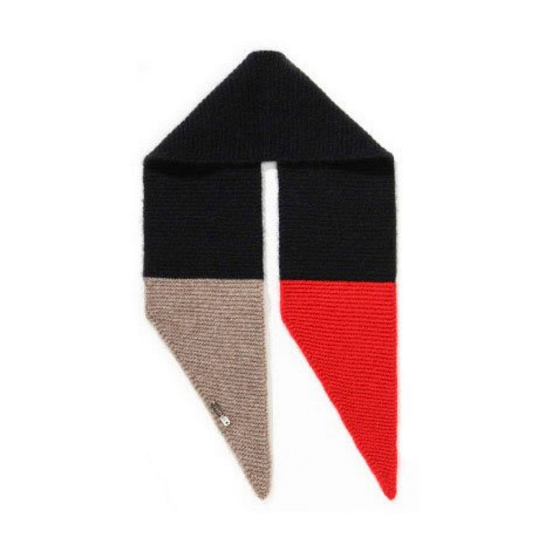 ERKHES CASHMERE 100% MUFFLER POINT Red 1 each