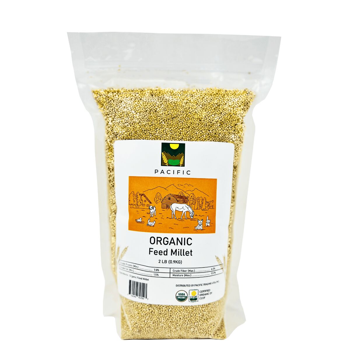 PACIFIC Pet Food Organic Millet (2lb Pack) 2 lb