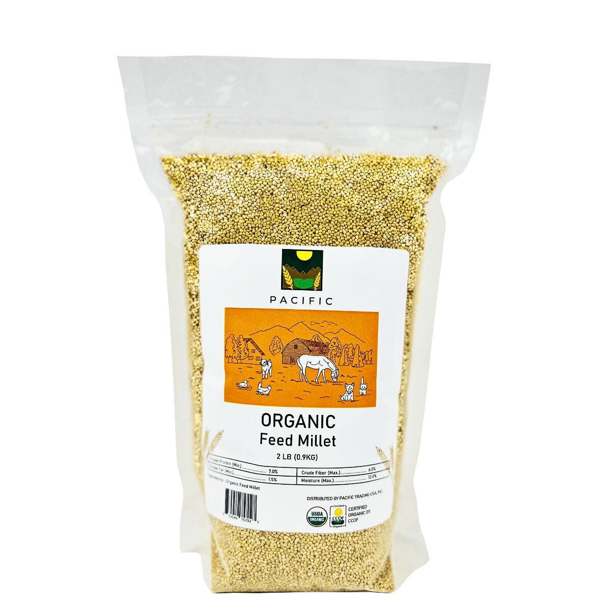 PACIFIC Pet Food Organic Millet (2lb Pack) 2 ポンド