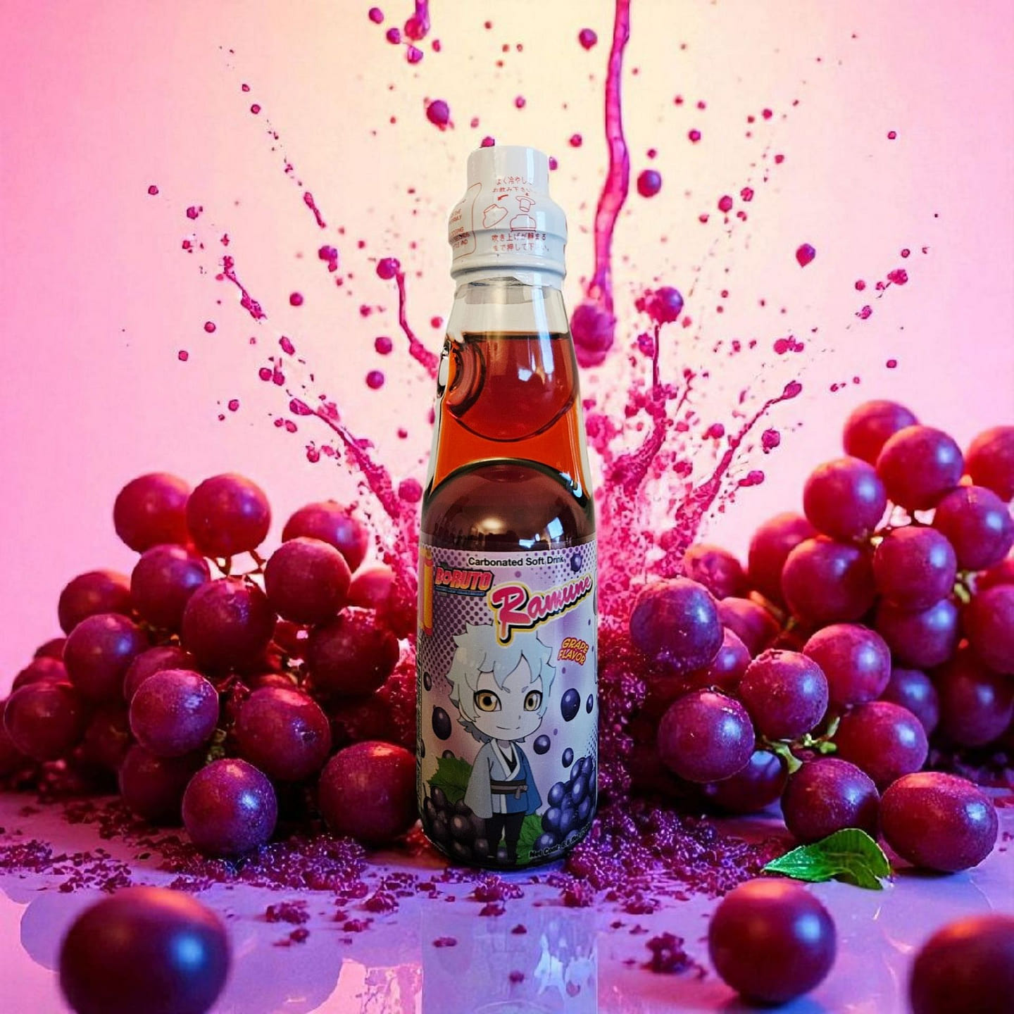 Boruto Ramune Soda - Grape Flavor 6.76 fl.oz