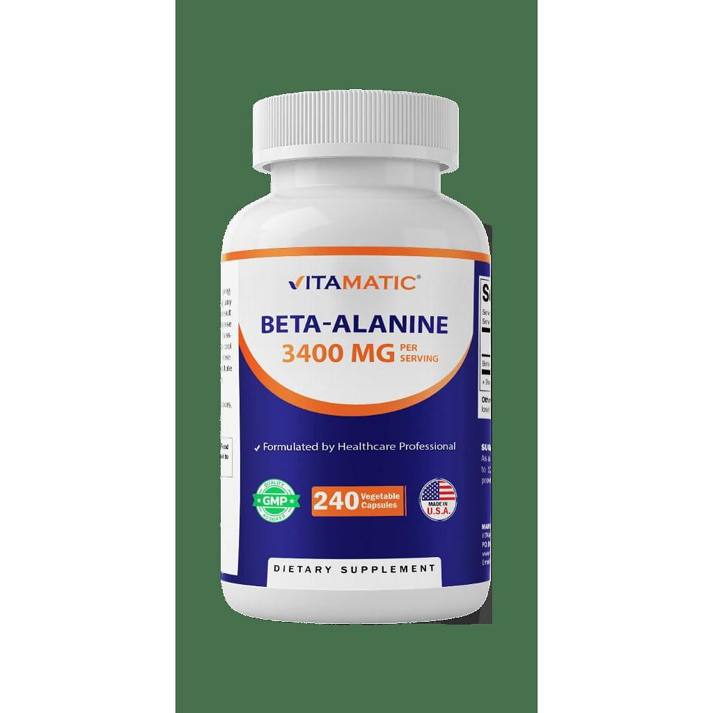 Beta-Alanine 3400 mg Per Serving -240 Veg Capsules 1 each