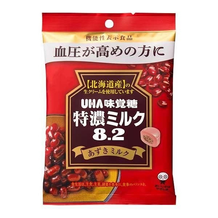 UHA Extra Rich Milk 8.2% Red Bean Milk Candy 93g 1 pack