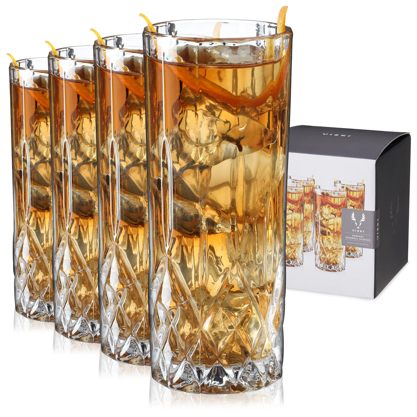 Admiral Highball Glasses, set of 4 1 each