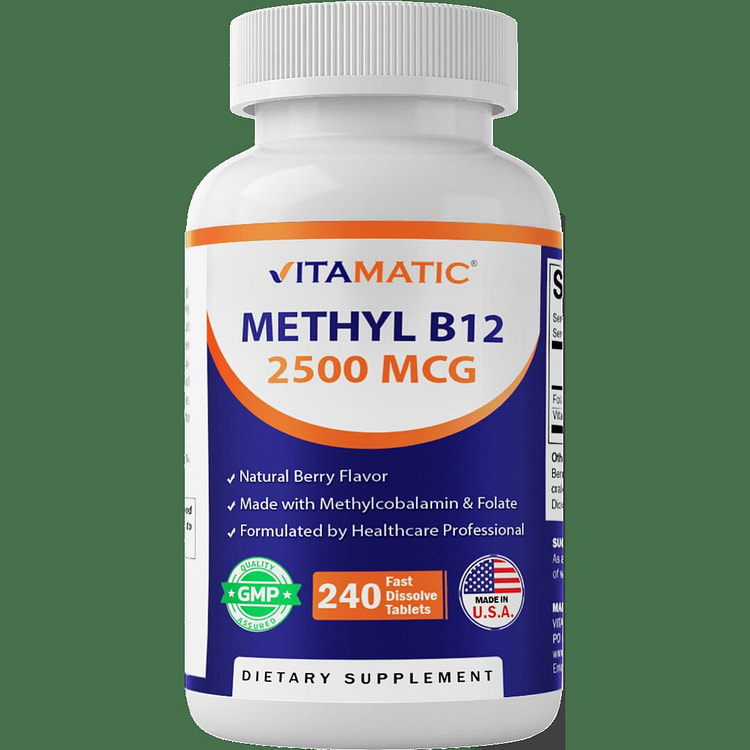 Methyl B12 2500 mcg 240 Fast Dissolve Tablets 1 each