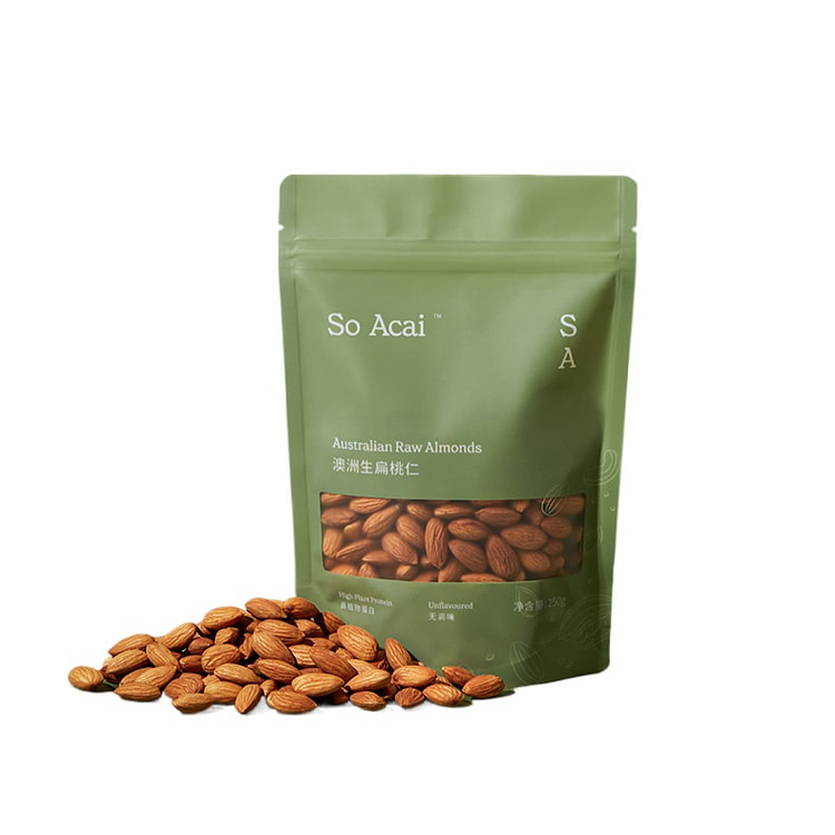 soacai巴旦木仁原味坚果原味250g*1袋