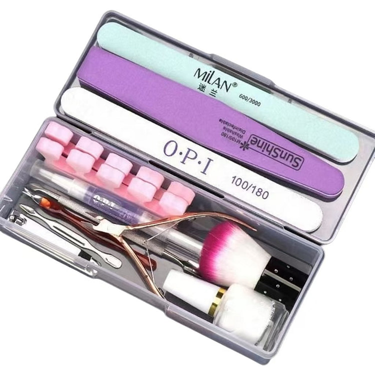 Nail care tools cuticle treatment 11-piece set 1 each