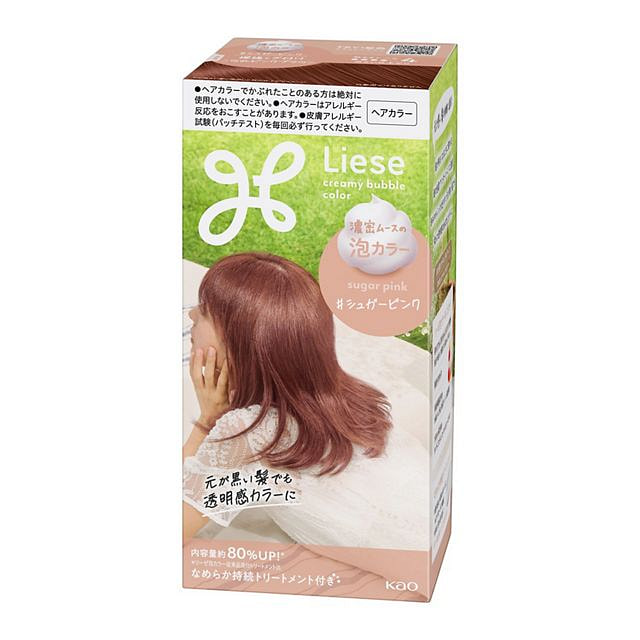 花王 Liese 泡沫染发剂 糖粉色 115ml