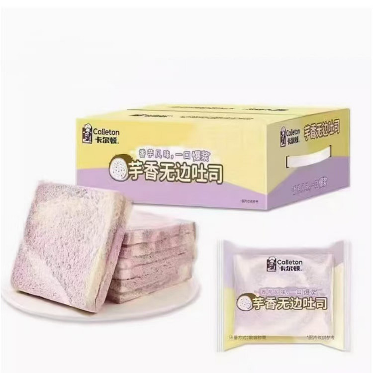 卡尔顿 芋香无边吐司45g*10枚