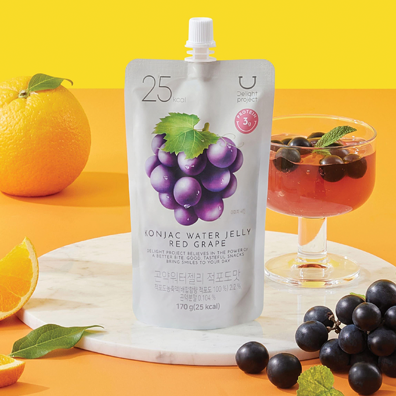 Oliveyoung 25kcal Purple Grape Flavor Jelly - Weee!