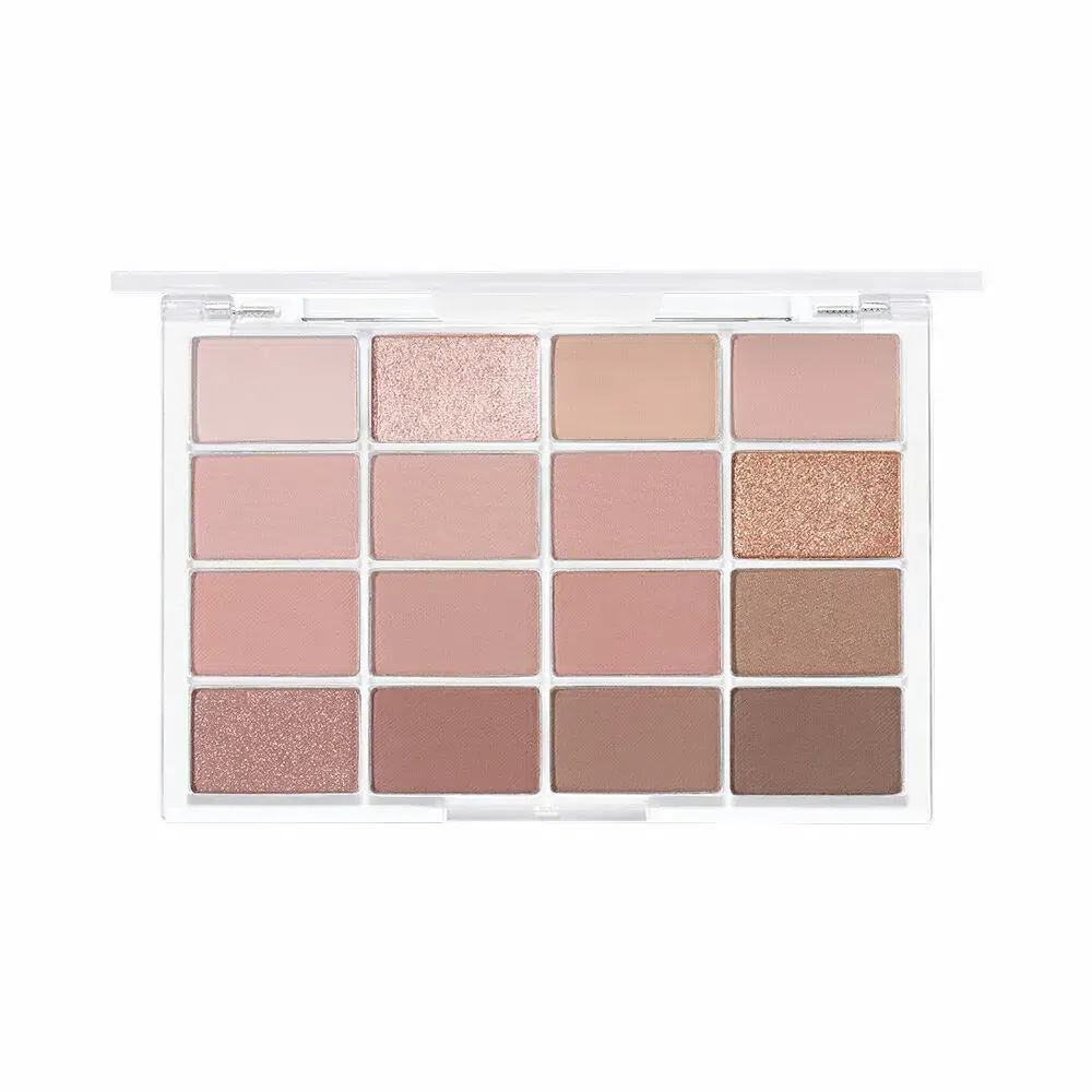 WAKEMAKE Soft Blurring 16 Colors Eye Palette #05 Mute Coral Blurring 1 each