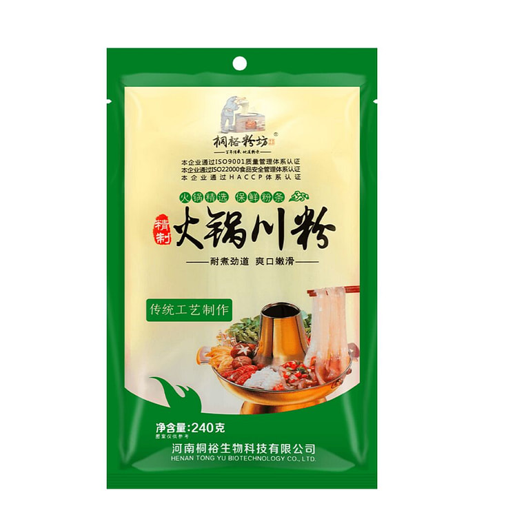 Tongyu Hot Pot Sichuan Sweet Potato Noodles 240 g