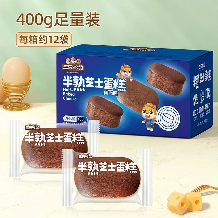 Three Squirrels Oqiao Flavor Cheesecake 400g 400 g