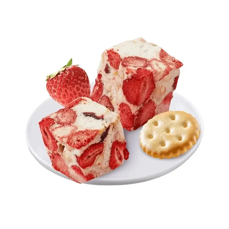 草莓羊奶芙手工拉丝糕点绵软拉丝 250g*1袋 250 克