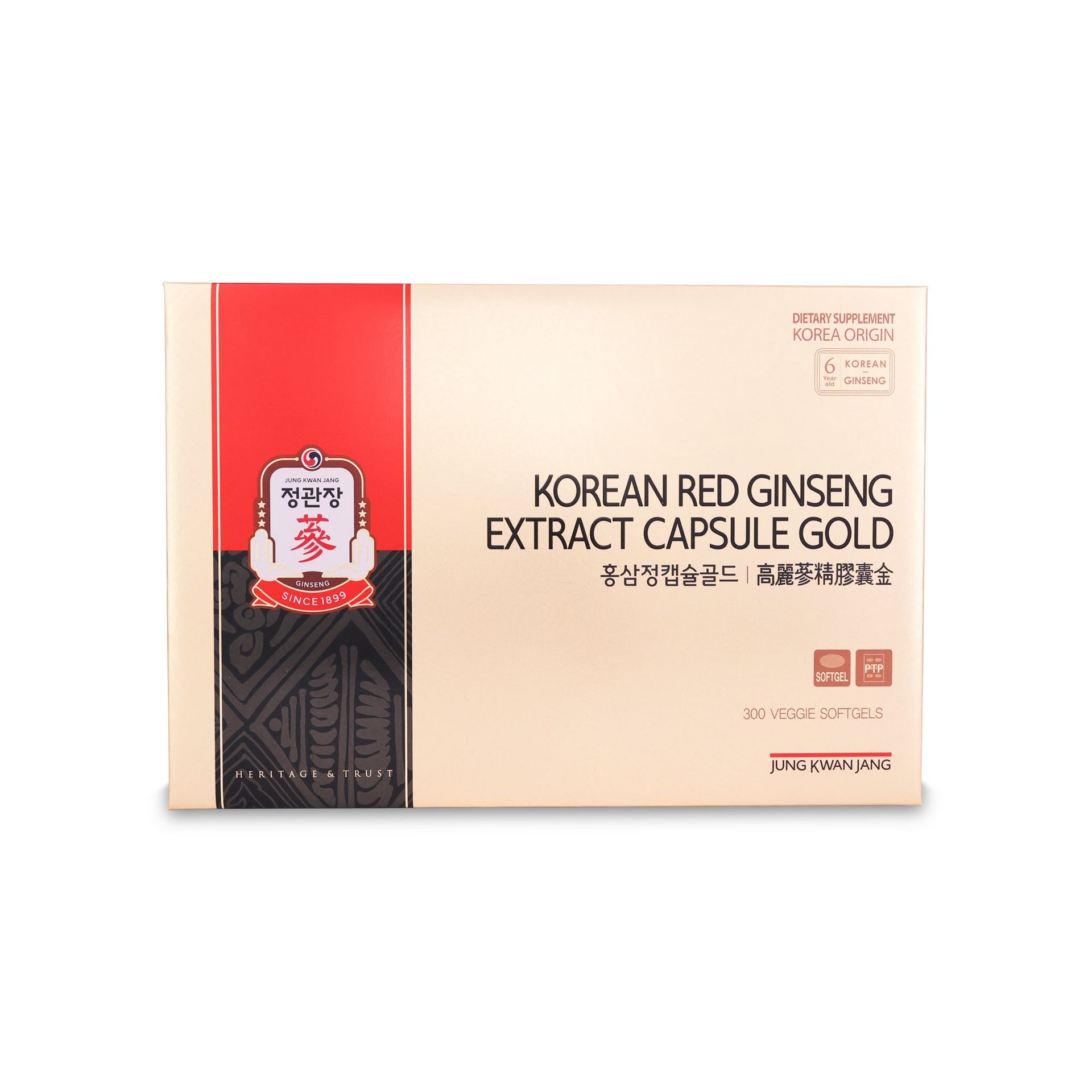 Extract Capsule Gold 300 Capsules - JungKwanJang 1 each