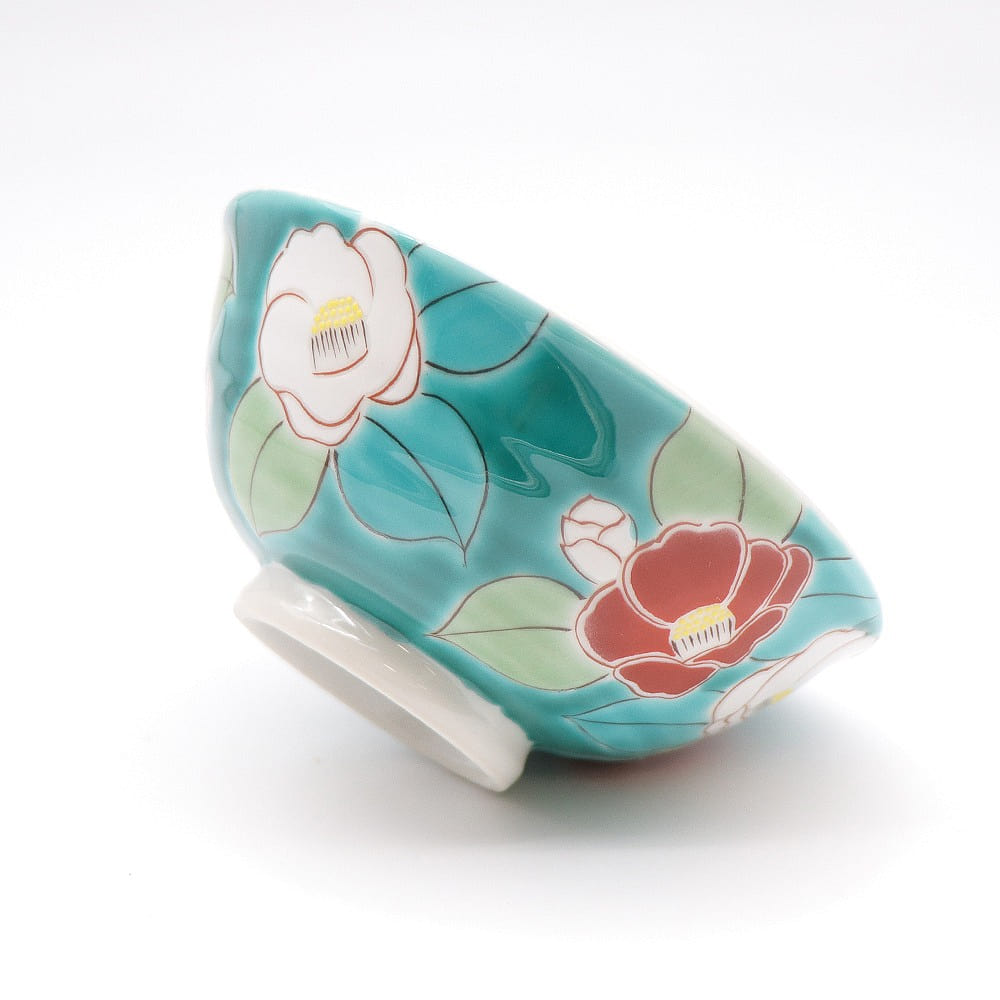 Kutani Ware Main Bowl (Camellia, 4.64”x 4.64) 1 each