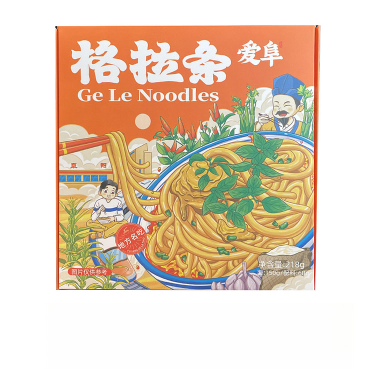 爱阜格拉条安徽特色粗面条 218g*2盒装 436 克